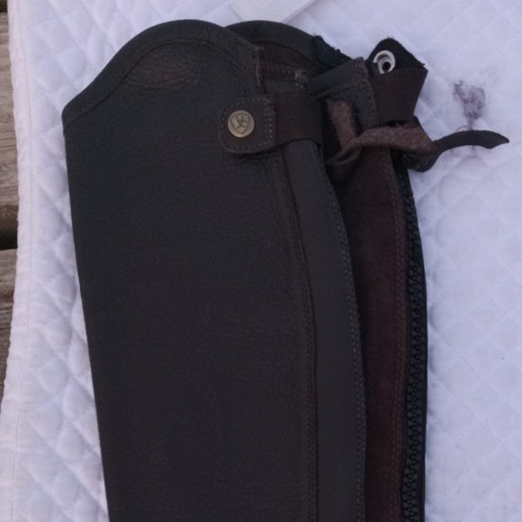 NWT Ariat concord half chaps size XSM style 10004459 chocolate - Picture 2 of 9